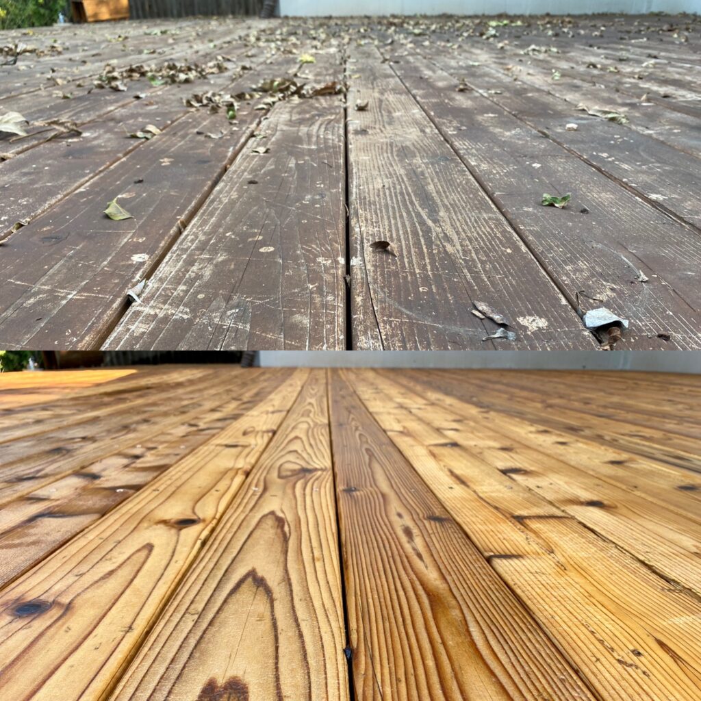 House washing before and after